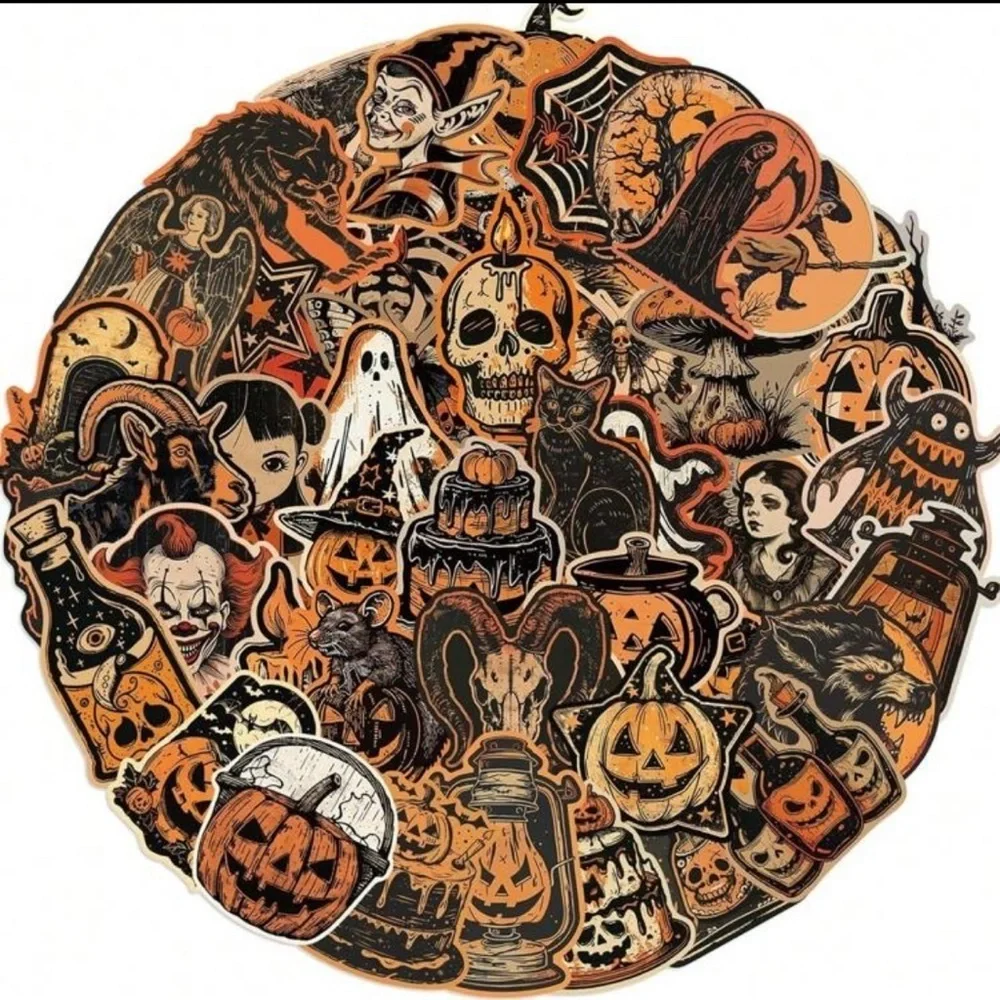 Halloween Themed Stickers Set of 10